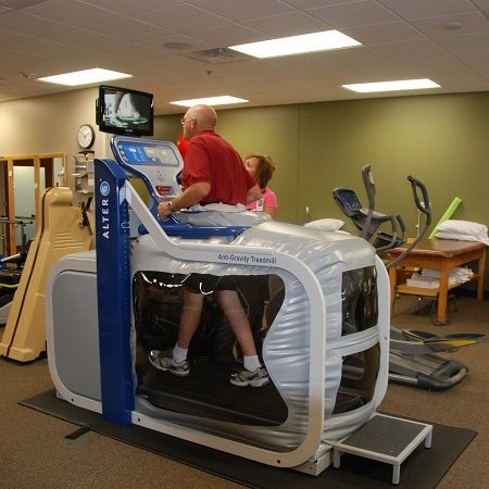 Man On a Rehabilitation Treadmill